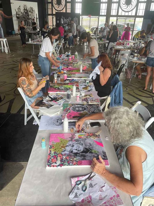 Wooden Walls / Hollywould Studio Collage Class